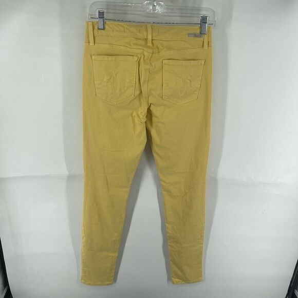 Level 99 Women's Liza Skinny Jeans Pants Mid Rise Casual Pockets Yellow Size 28 - Picture 8 of 11